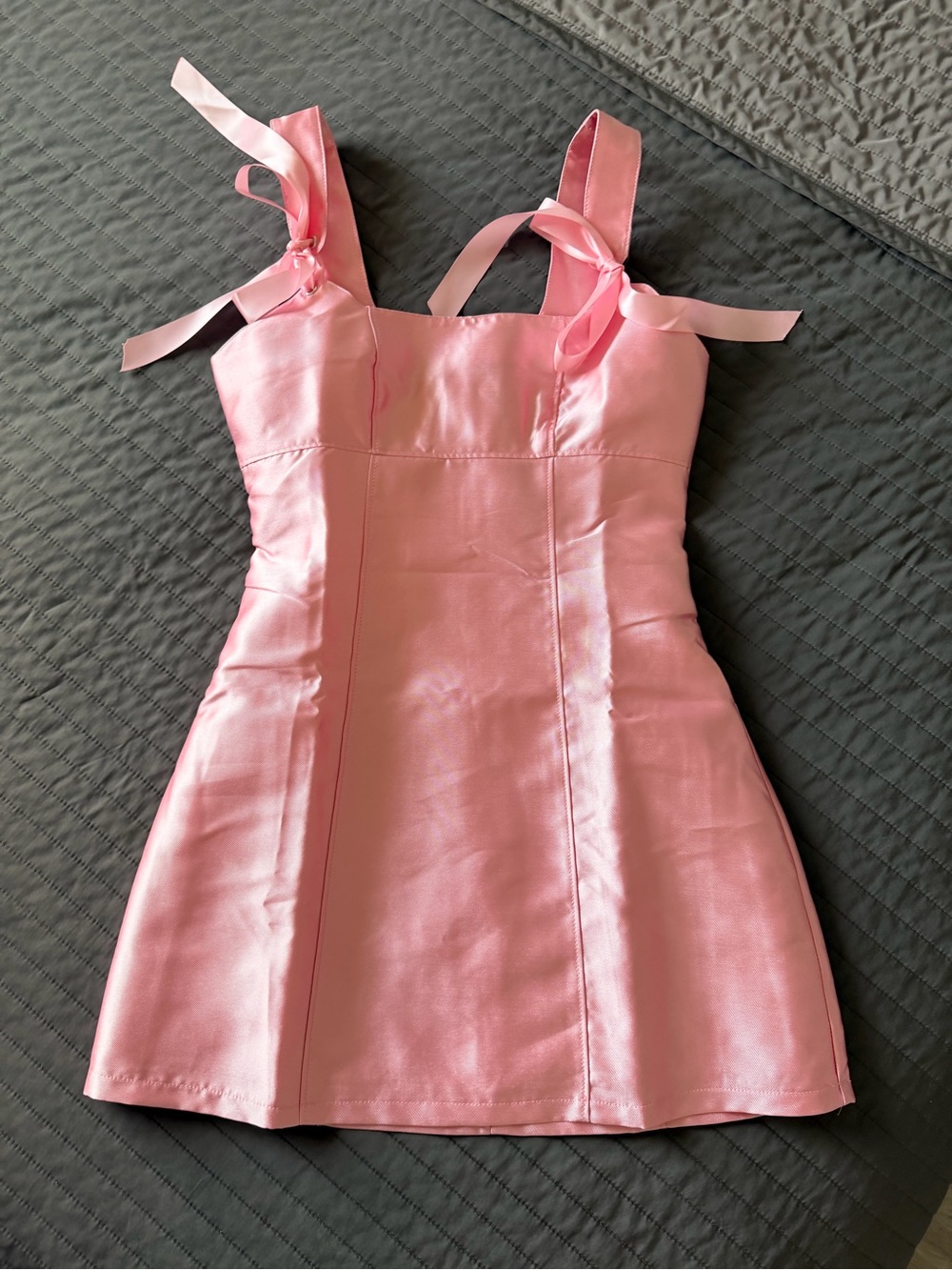 Current Mood Pink Satin Dress